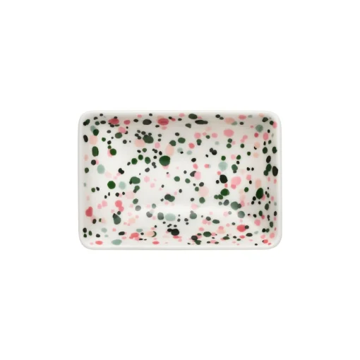 A7 lautanen 7x10cm Helle pinkki-vihreä