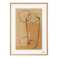 Aalto taidejuliste 50x70cm Luonnos ruskea