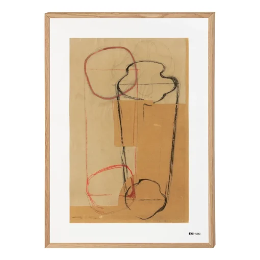 Aalto taidejuliste 50x70cm Luonnos ruskea