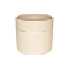Kannellinen rasia 11x10 cm beige