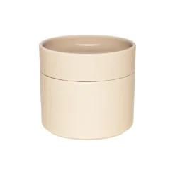 Kannellinen rasia 11x10 cm beige