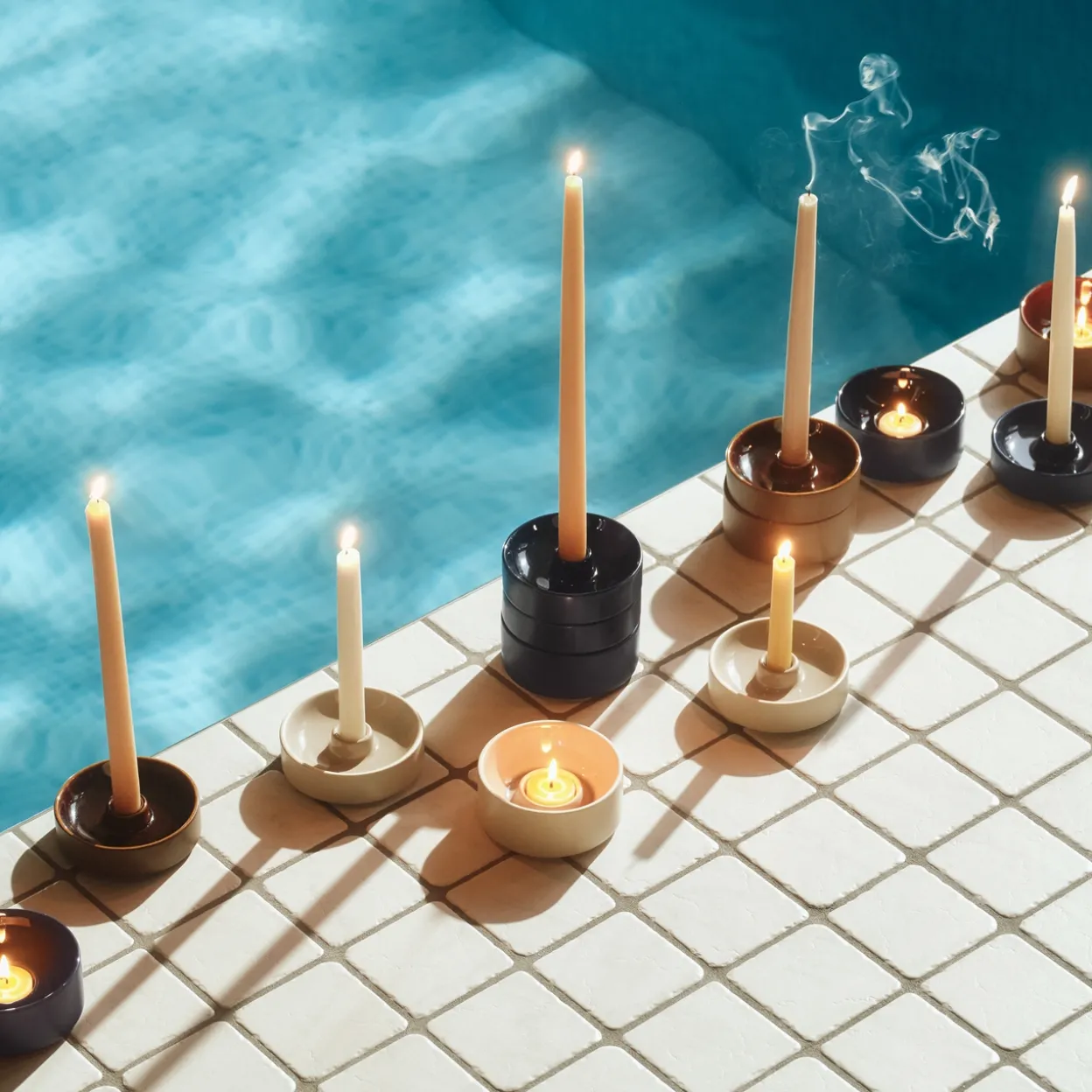 Kynttilänjalka 11x3,5 cm beige