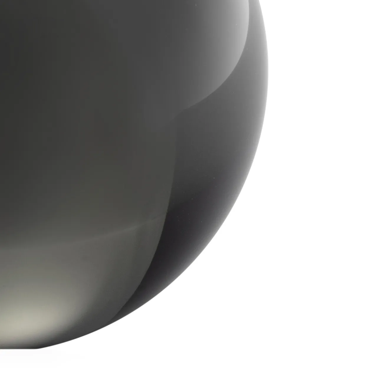 Lasipallo 8cm metallinharmaa