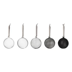 Lasipallo 80mm harmaa 5kpl