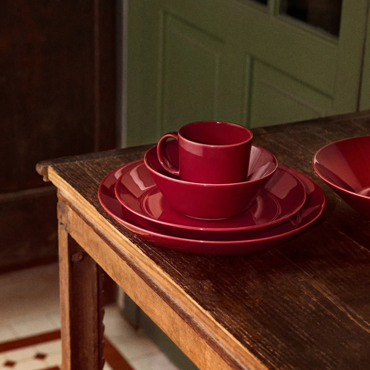 Lautanen 21 cm kirsikka